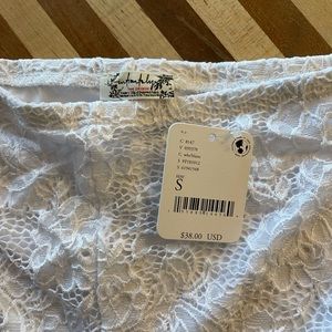 Free People Lace biker shorts